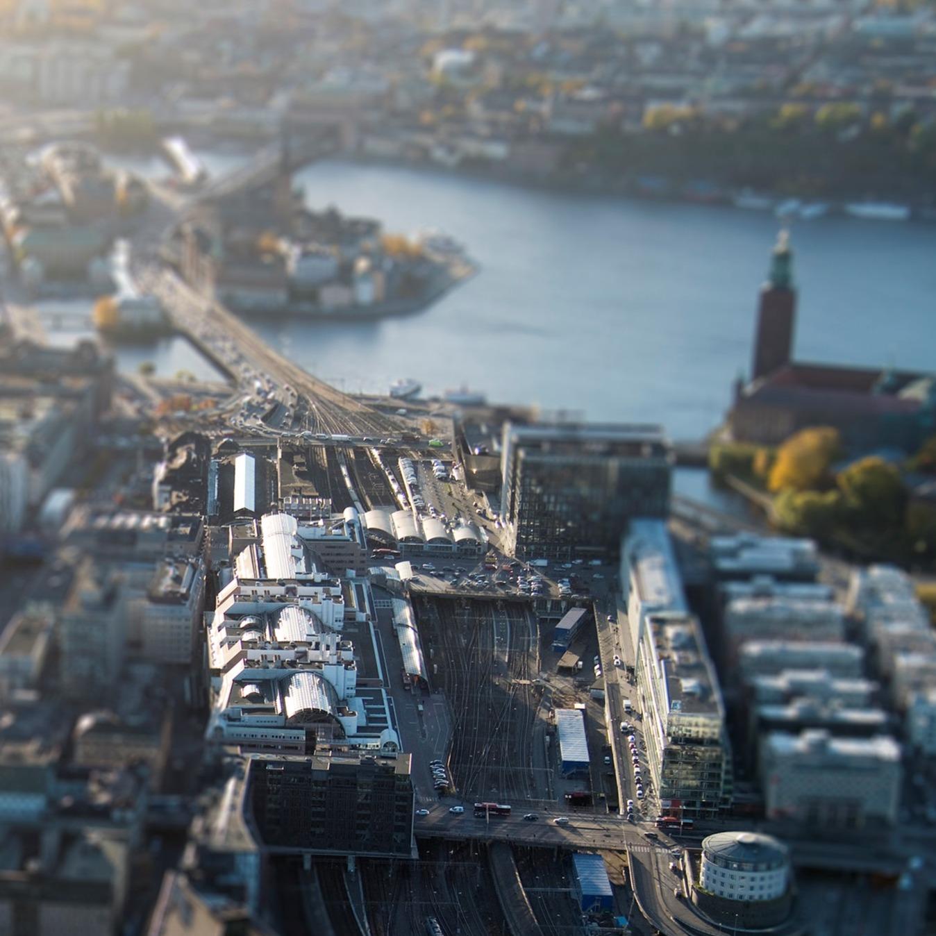 Flygvy från norr Decorative image