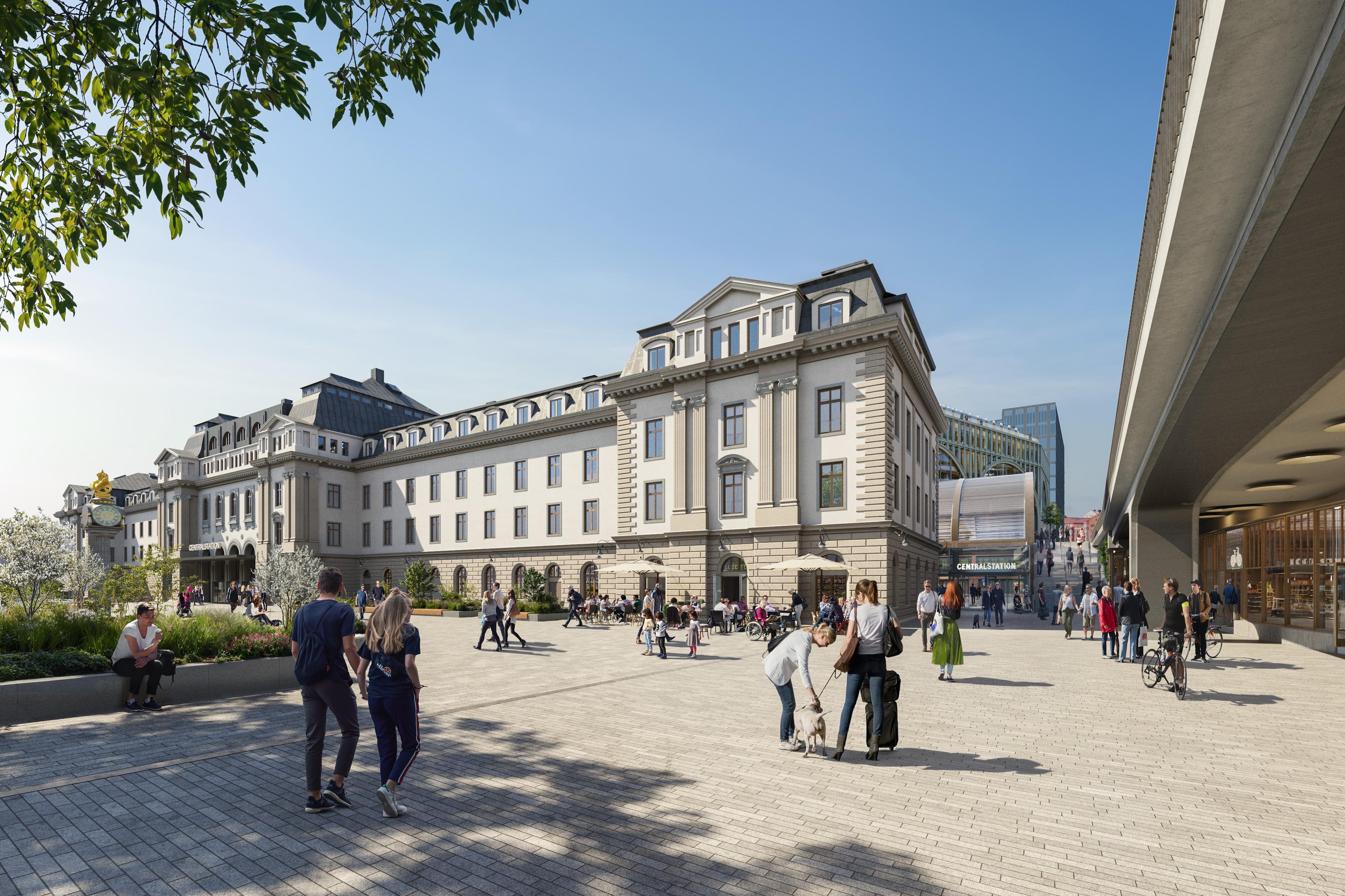 Centralplan_samrådsförslaget Visionsbild över Centralplan